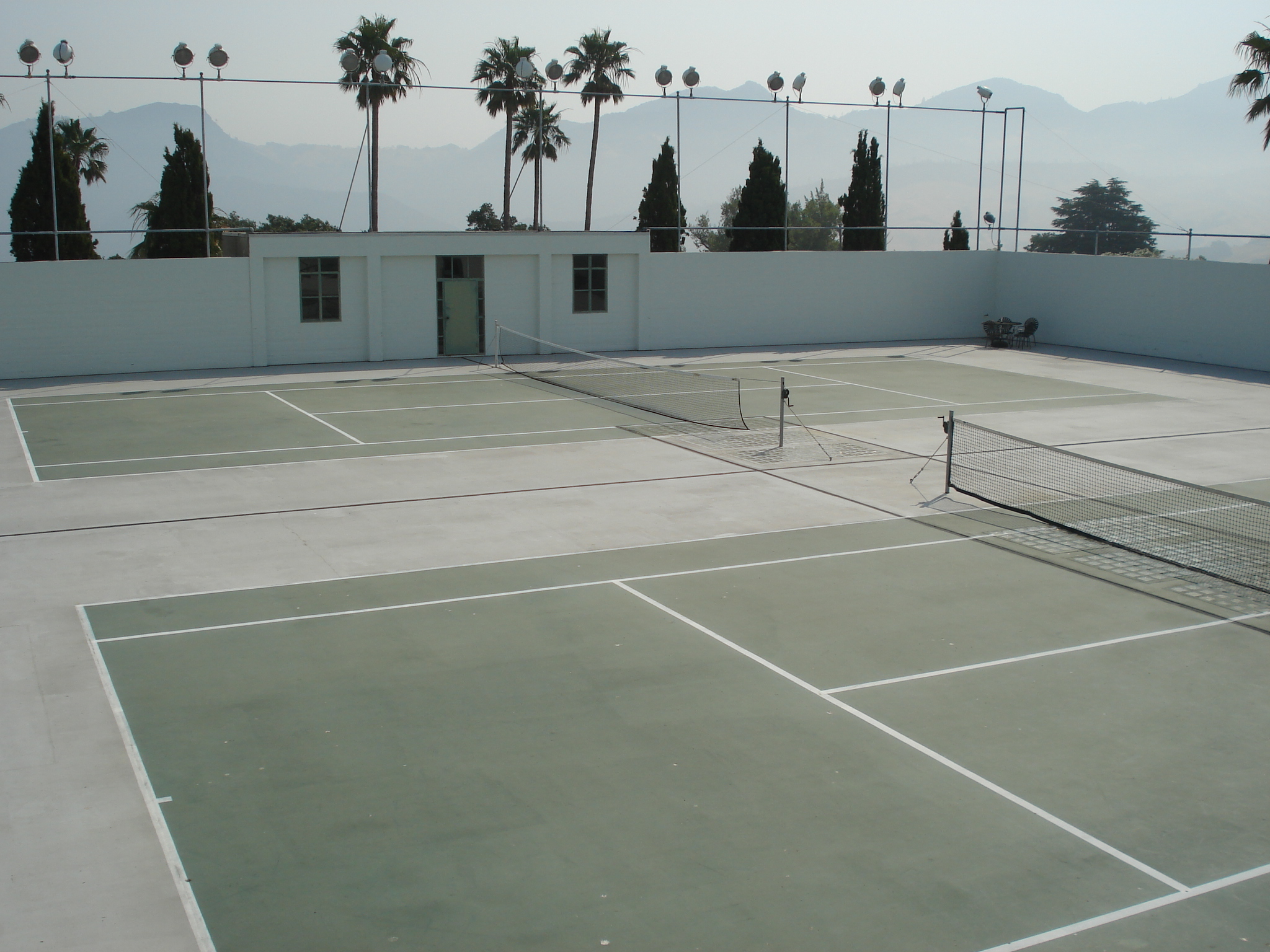 Castillo Hearst California San Simeon Cambria Canchas de tenis - copia