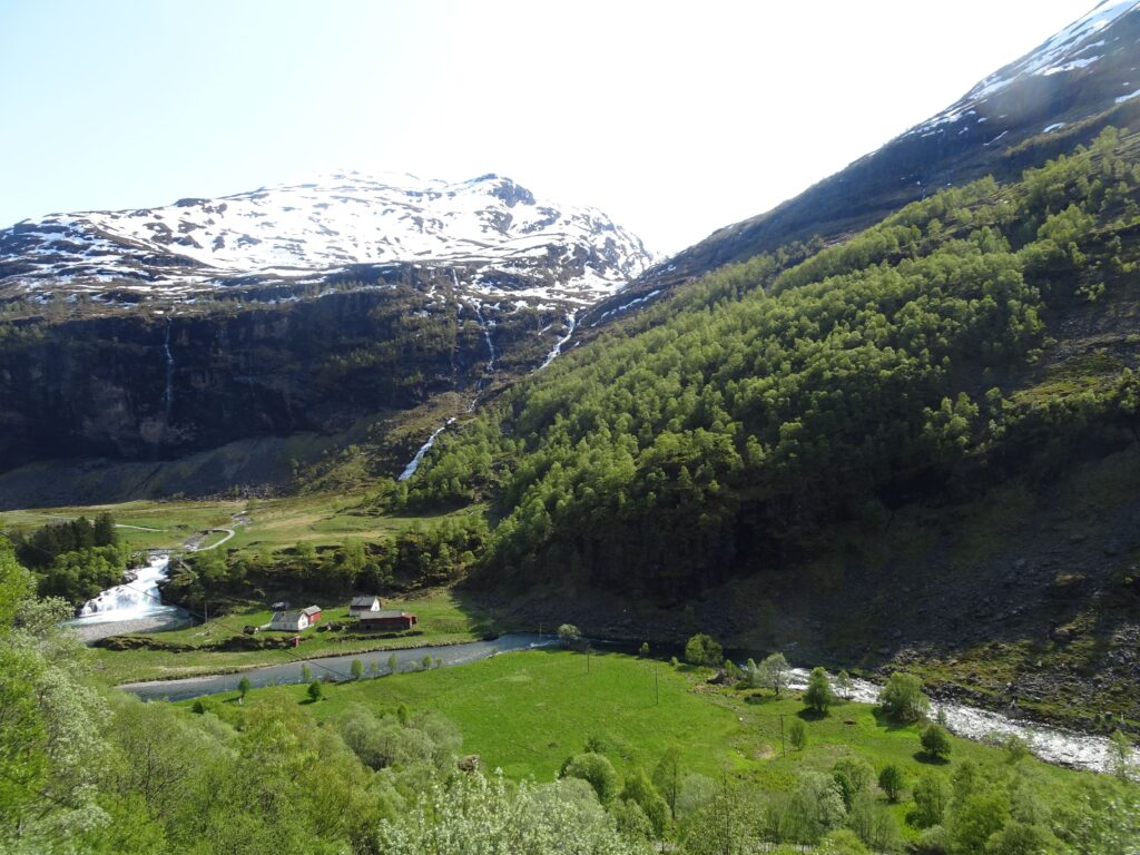 Norway in a nutshell - interminable valle ascendiendo hacia Myrdal